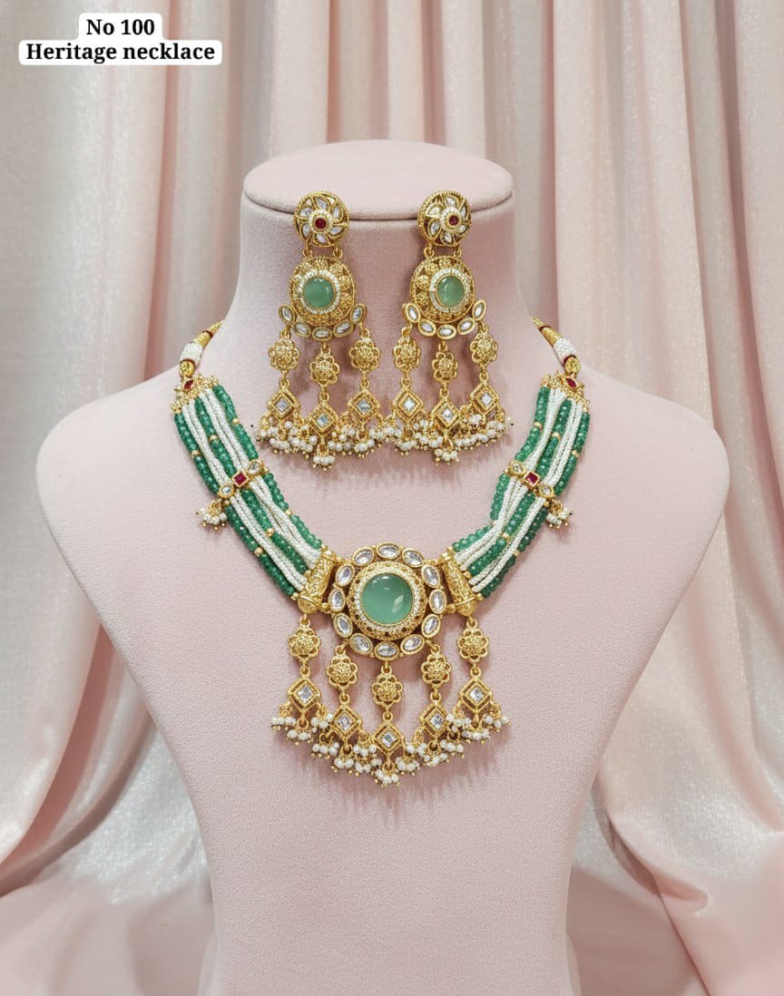 Green Temple Necklace 34